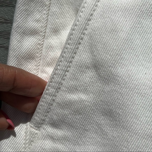 LOS ANGELES ATLIER & OTHER STORIES Paperbag Waist Ivory Color Full Leg Size 10 - Picture 4 of 11